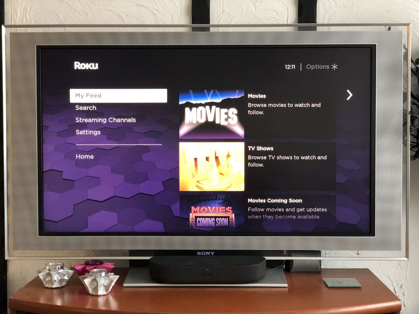 My Feed recommends content based on your viewing habits